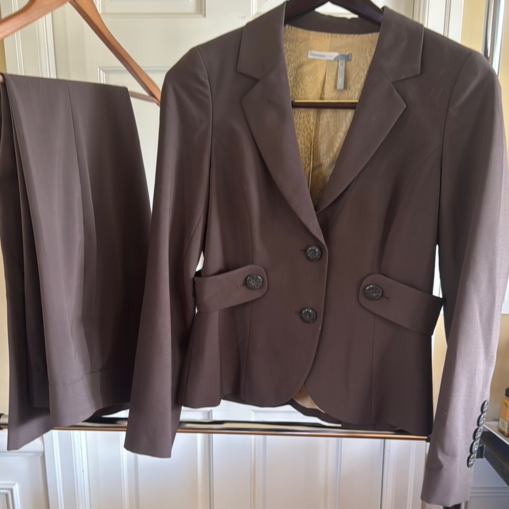 Classiques Entier Brown Blazer Classic Suit Jacket